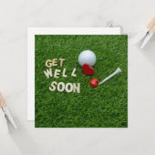 Golf Greeting Golfer krijgt snel weer een groene b Kaart (Voorkant / Achterkant in situ)