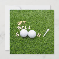 Golf Greeting Golfer krijgt snel weer een groene b