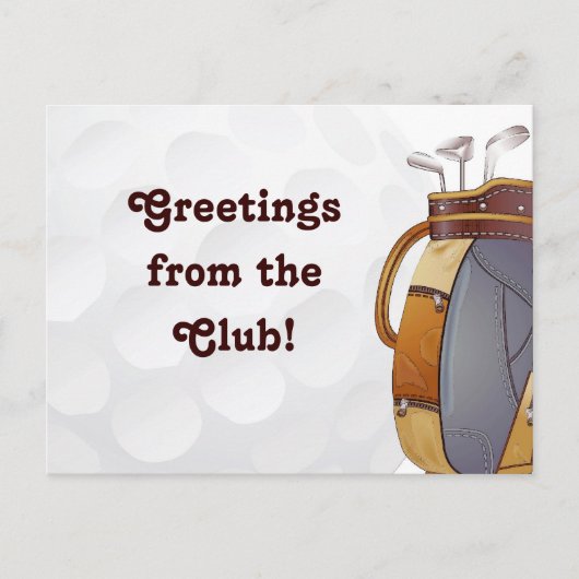 Golf Greetings Briefkaart (Voorkant)