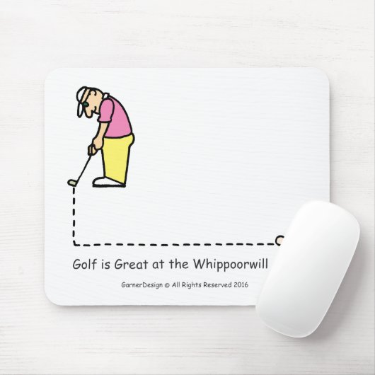 Golf Greetings mousepad Muismat (Met muis)