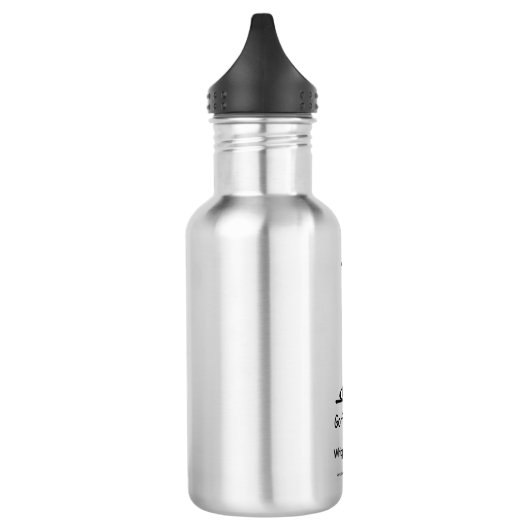Golf Greetings Water Bottle Silver Waterfles (Links)