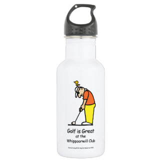 Golf Greetings Water Fles White