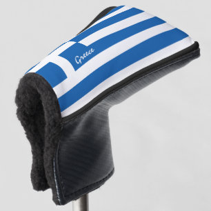 Golf Griekenland en Griekse vlag/Golf Clubs Hoesje Golfheadcover
