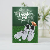 GOLF Groenen Dankbaarheid: Fairway Bedankkaart (Staand voorkant)