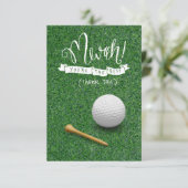 GOLF Groenen Dankbaarheid: Fairway Bedankkaart (Staand voorkant)