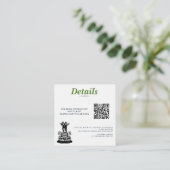 Golf Grooms Bruiloft QR Code Informatiekaartje (Staand voorkant)