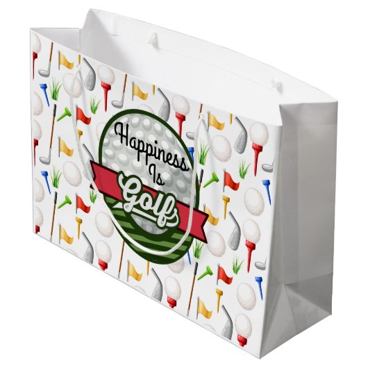 Golf Groot Cadeauzakje (Achterkant Gekanteld)