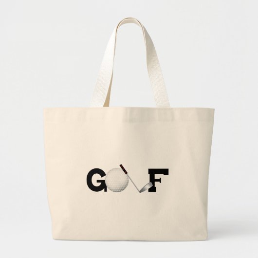 Golf Grote Tote Bag (Voorkant)