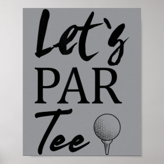 Golf Grote Zus Hole In One Golf 1e Verjaardagsfees Poster