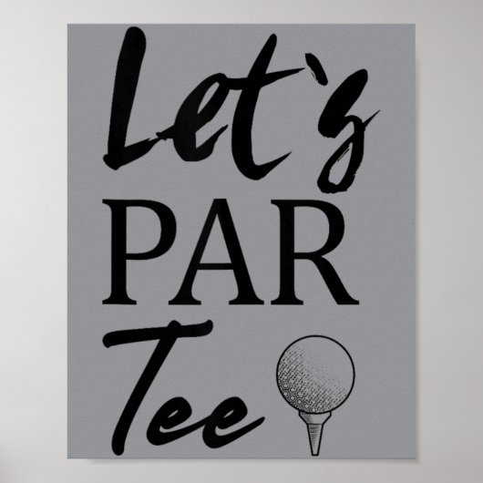 Golf Grote Zus Hole In One Golf 1e Verjaardagsfees Poster (Voorkant)