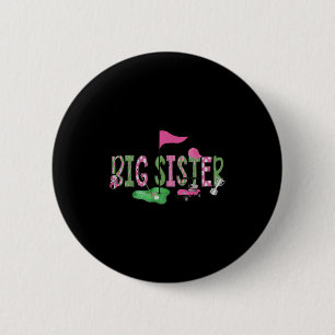 Golf Grote Zus Nk Hole In One Golf 1e Verjaardag G Ronde Button 5,7 Cm
