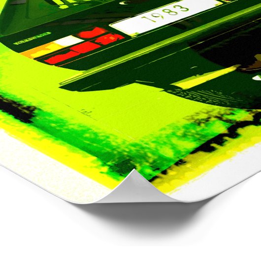 Golf GTi MkI Green Poster (Hoek)