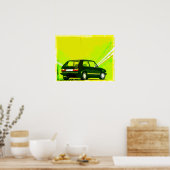 Golf GTi MkI Green Poster (Keuken)
