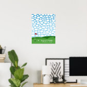 Golf Guestbook Poster - 100 handtekeningen (Thuiskantoor)