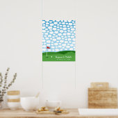 Golf Guestbook Poster - 100 handtekeningen (Keuken)
