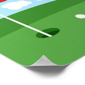 Golf Guestbook Poster - 100 handtekeningen (Hoek)