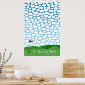 Golf Guestbook Poster - 150 handtekeningen (Keuken)