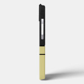 Golf Guy Black Leather Texture Monogram Name Case-Mate iPhone Case (Achterkant / Links)