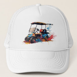 Golf Guy Kar Custom Monogram Naam Trucker Hoed Pet
