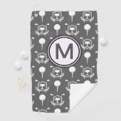 Golf Guy Stijlvol Golf Ontwerp Custom Monogram Golfhanddoek (Insitu)