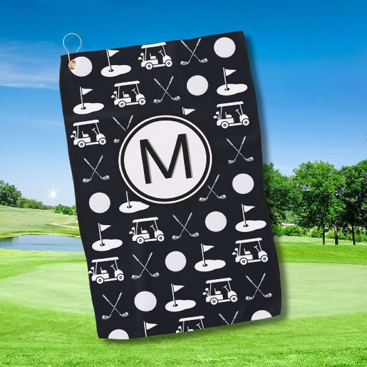 Golf Guy Stijlvol Golf Ontwerp Custom Monogram Golfhanddoek