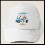 Golf Guy Winkelwagen Clubs Monogram Naam Trucker Pet<br><div class="desc">Custom Cart Clubs met naam en monogram pet - Dit is een geweldig cadeau voor alle golfliefhebbers - eenvoudig en elegant. Personaliseer het met hun initialen / monogram. Als u ontwerpvragen of een speciaal verzoek hebt,  stuur dan een e-mail naar: charmdesignstudio@rcn.com</div>