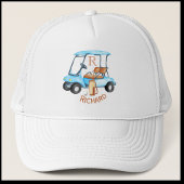 Golf Guy Winkelwagen Clubs Monogram Naam Trucker Pet