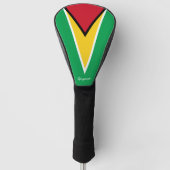 Golf Guyana en Guyana Flag/Golf Clubs Hoesjes Golfheadcover (Voorkant)