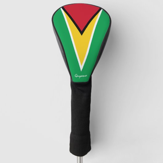 Golf Guyana en Guyana Flag/Golf Clubs Hoesjes Golfheadcover (Voorkant)