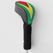 Golf Guyana en Guyana Flag/Golf Clubs Hoesjes Golfheadcover (Schuin)