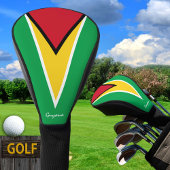 Golf Guyana en Guyana Flag/Golf Clubs Hoesjes Golfheadcover