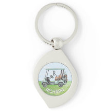 Golf Guy's Cart Clubs Custom Monogram Name