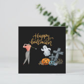 Golf Halloween Day for golfer Briefkaart (Staand voorkant)