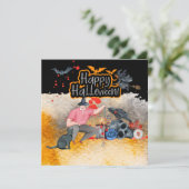 Golf Halloween Day for golfer Kaart (Staand voorkant)