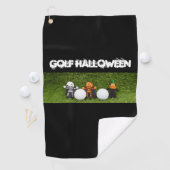 Golf Halloween met monster en golfbal Golfhanddoek (Insitu)