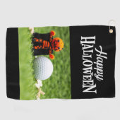 Golf Halloween Spooky Scary voor golfer Golfhanddoek (Horizontaal)