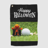 Golf Halloween Spooky Scary voor golfer Golfhanddoek (Voorkant)