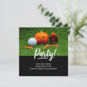 Golf Halloween thema voor golfer Kaart (Staand voorkant)