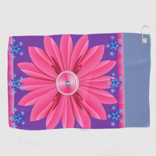 Golf Handdoek Bloem (Horizontaal)