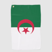 Golf Handdoek met vlag van Algerije (Voorkant)