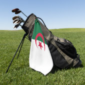 Golf Handdoek met vlag van Algerije (Groen)