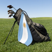 Golf Handdoek met vlag van Argentinië (Groen)