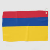 Golf Handdoek met vlag van Colombia (Horizontaal)