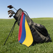 Golf Handdoek met vlag van Colombia (Groen)