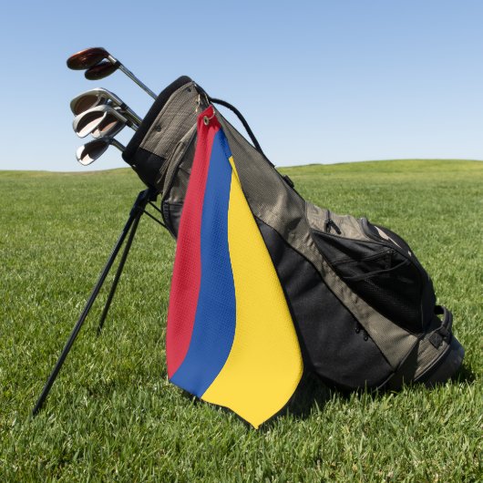 Golf Handdoek met vlag van Colombia (Groen)