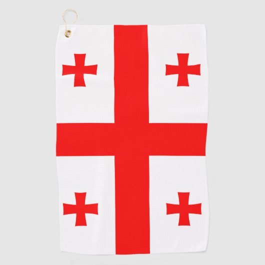 Golf Handdoek met vlag van Georgië (Voorkant)