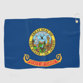 Golf Handdoek met vlag van Idaho, USA