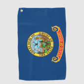 Golf Handdoek met vlag van Idaho, USA (Voorkant)