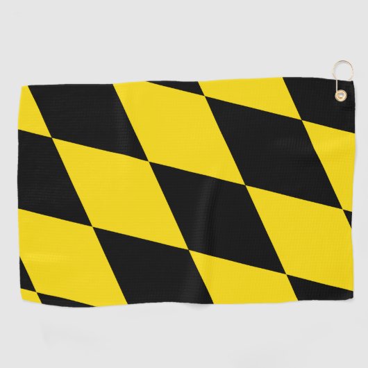 Golf Handdoek met vlag van München (Horizontaal)