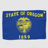 Golf Handdoek met vlag van Oregon, USA